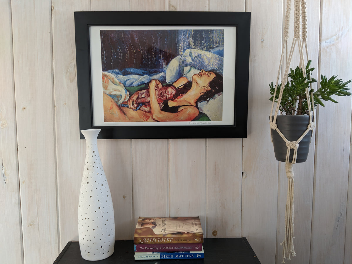 Birth Art Print - Three little birds – Amanda Greavette Shop