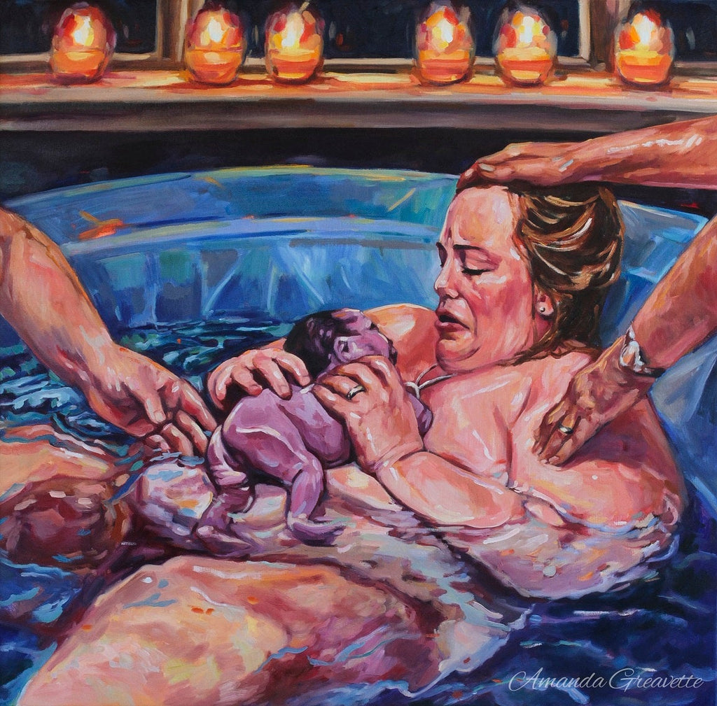 Birth Art Print - Whole Again - waterbirth