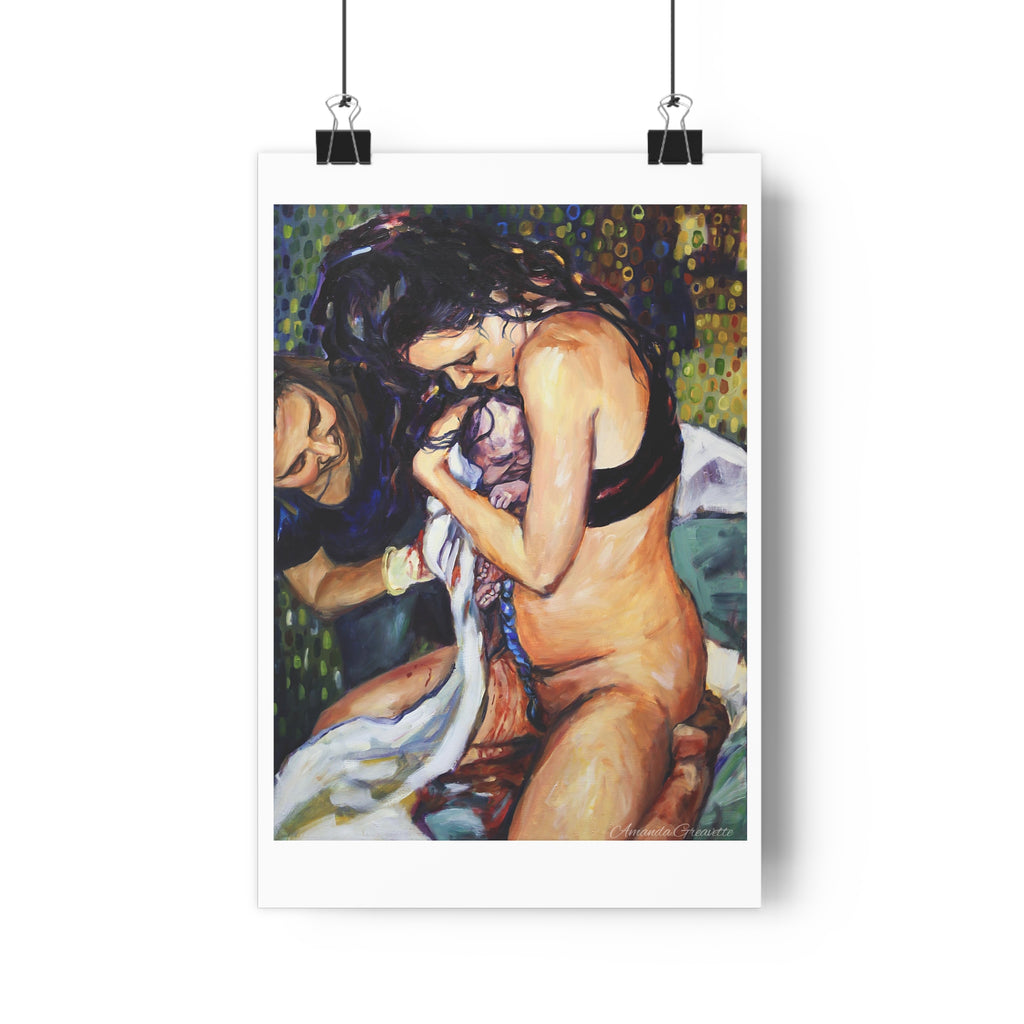 Birth Art Print - The Delivery - midwife