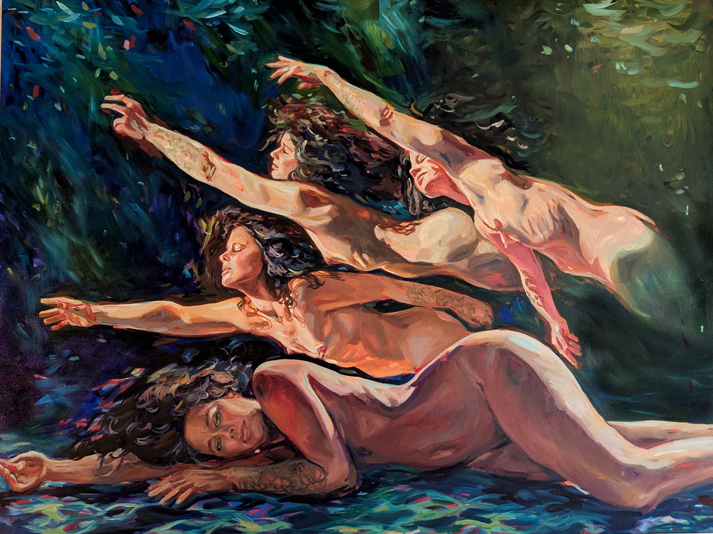 Into the Mystic - oil painting - 36 x 48