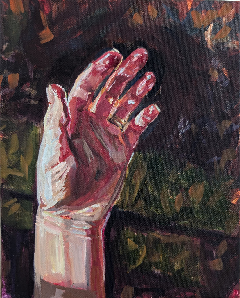 Stains - oil painting - 8 x 10" - hand study