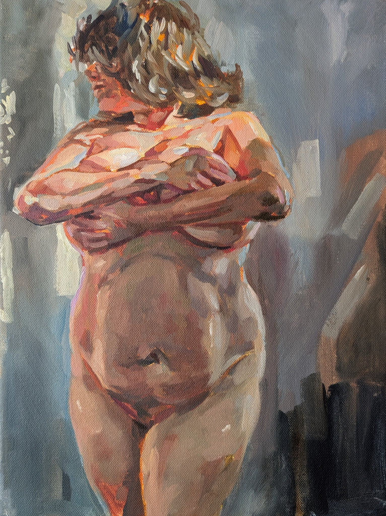 The Body will Remember - oil painting - 12 x 16"