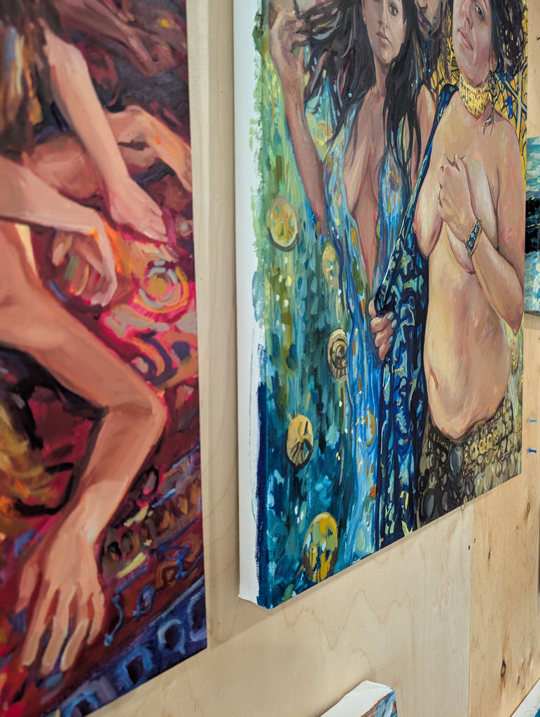 Let it Go, You Can't Solve it All Tonight  - oil painting - 30 x 40