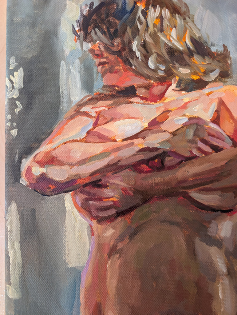 The Body will Remember - oil painting - 12 x 16"