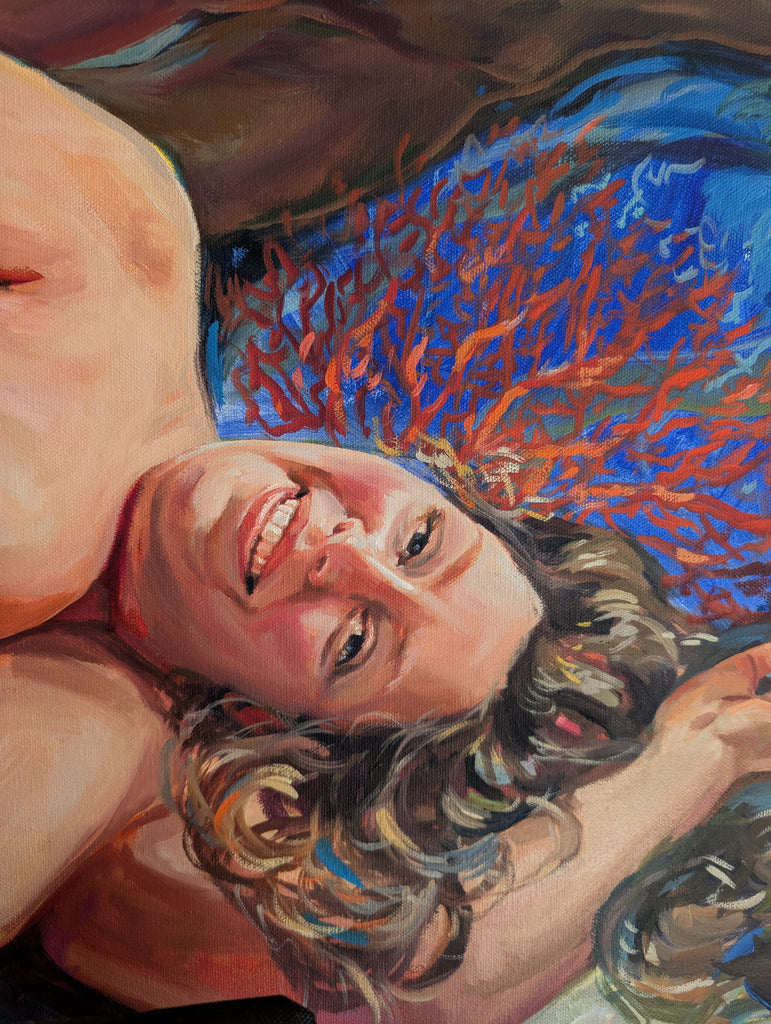 Pearls - oil painting - 36 x 48"