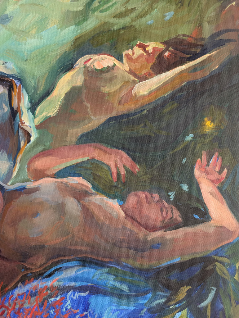 Pearls - oil painting - 36 x 48"