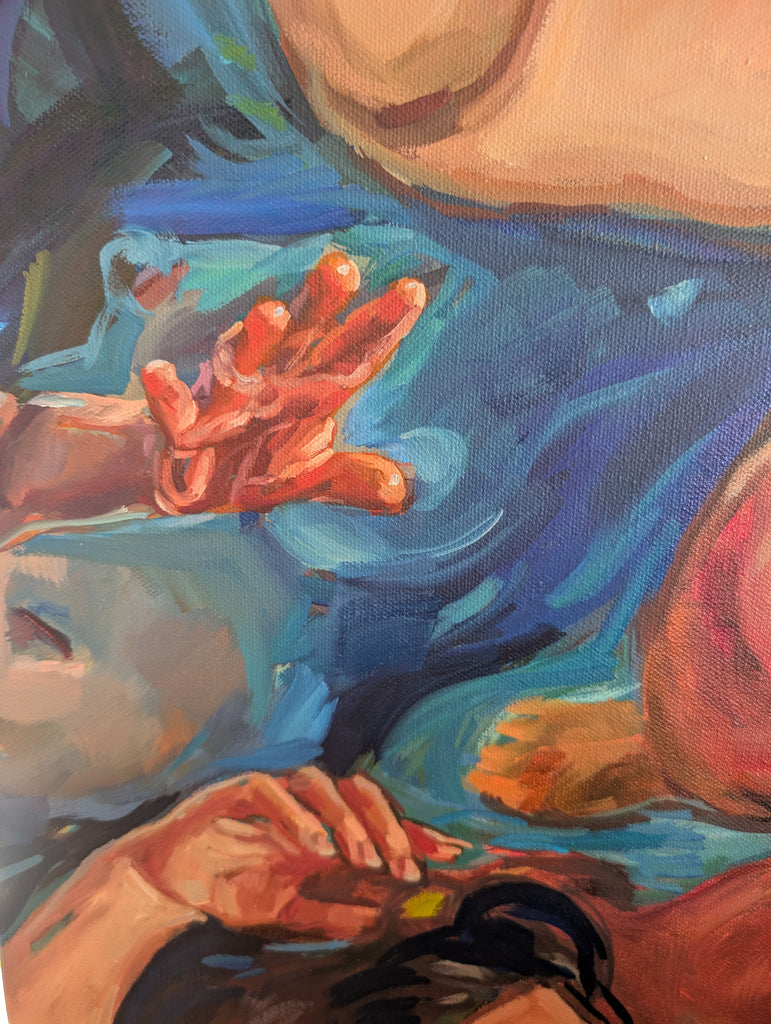 Pearls - oil painting - 36 x 48"