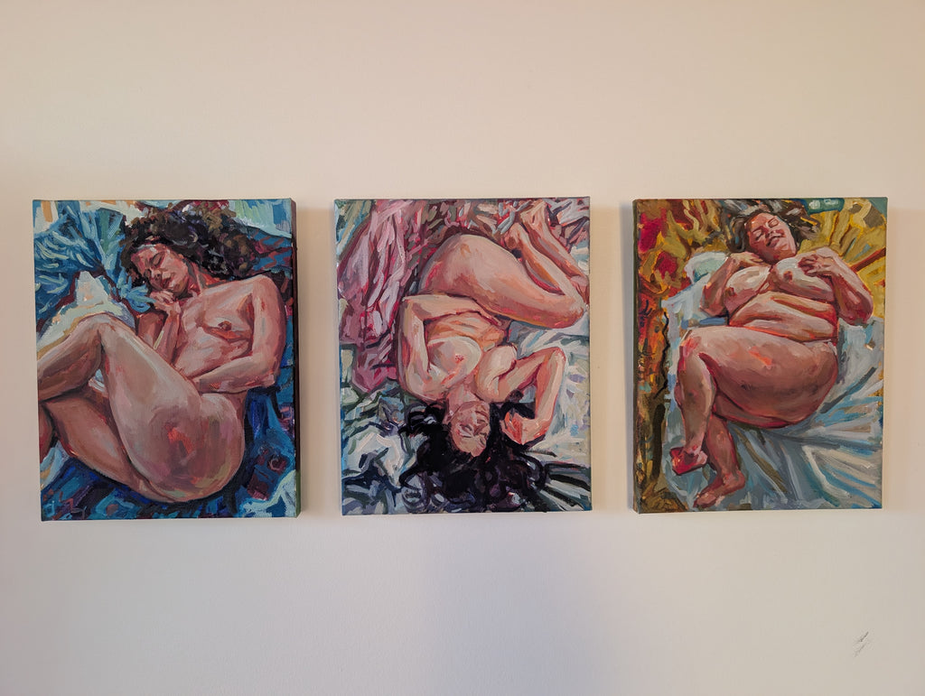 Danae- Rose - oil painting - 8 x 10"