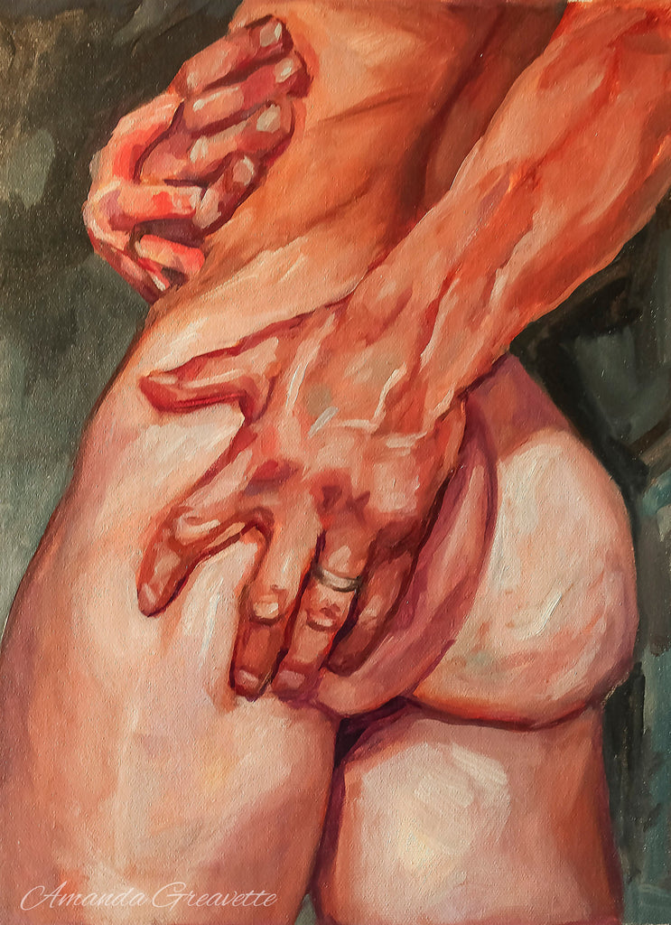 Original Painting - Couple Study - 'Flesh'